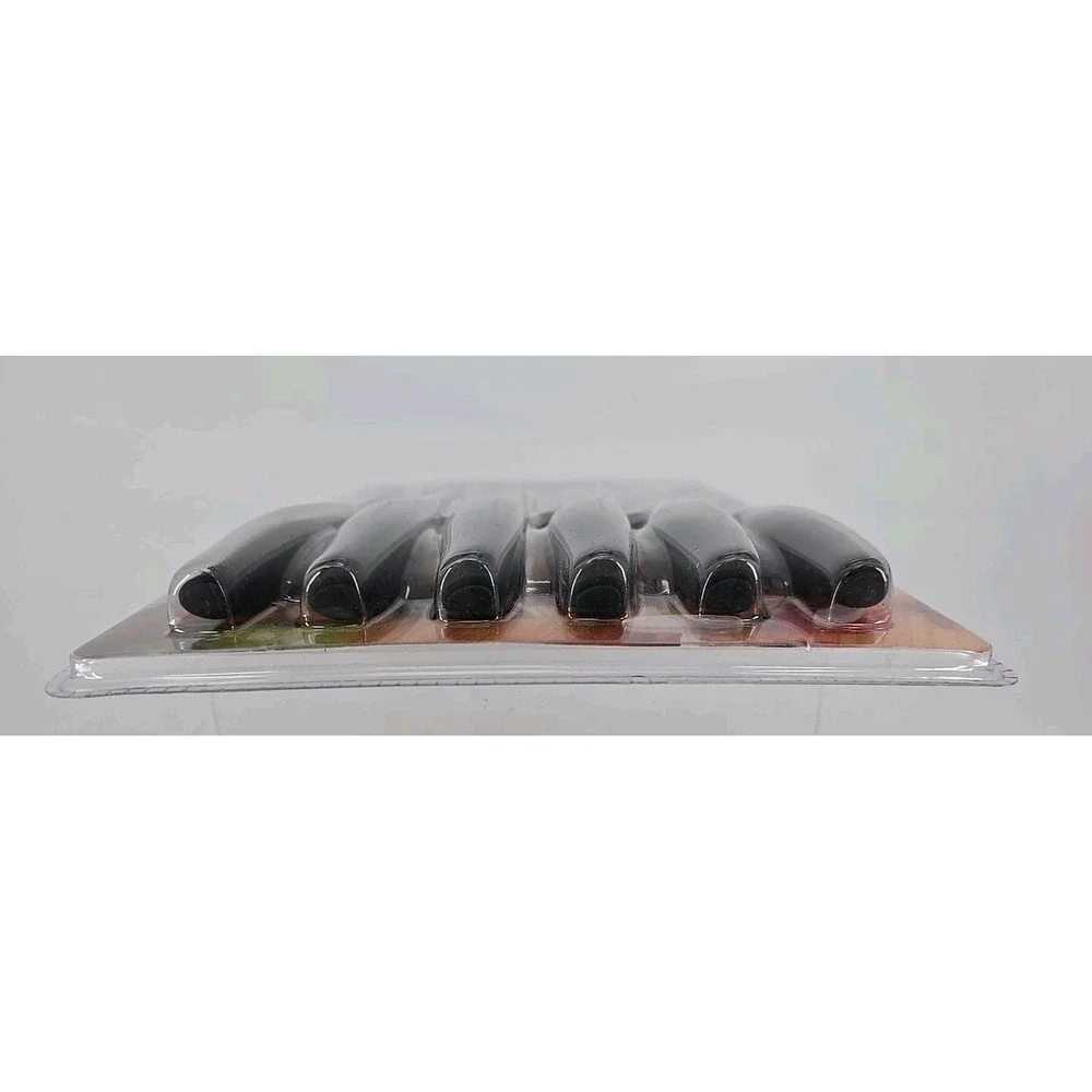 NEW Granitestone NutriBlade 6pc Stainless Steel Steak Knife Set Rust-Proof BLACK